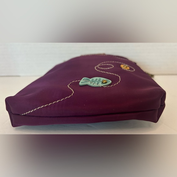 Chala Purple Crossbody Bag with Cat Design - Picture 6 of 8